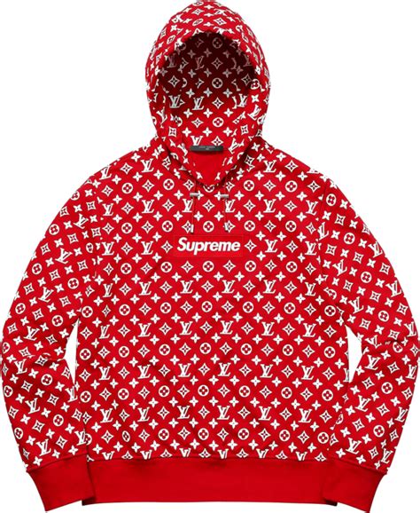 supreme lv red hoodir|supreme lv hoodie retail price.